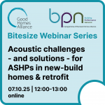 Acoustic challenges - and solutions - for ASHPs in new-build homes & retrofit
